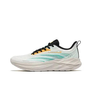 Erke Cushioning Rebound Lightweight Breathable Low Top Running Shoes Men's Microcrystalline White Jade Azurite