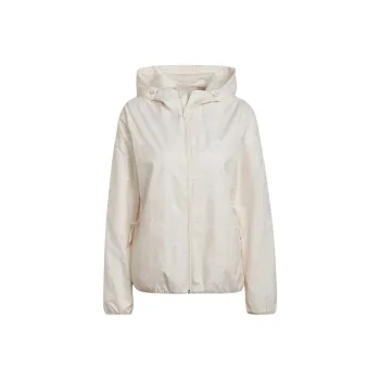 Adidas Allover Print Windbreaker Jackets & Coats Women's White