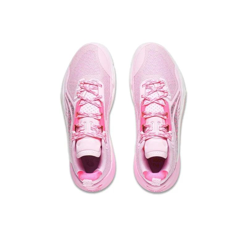 LiNing Speed 10 Cushioning, Slip Resistant, Abrasion Resistant, Breathable Low Top Basketball Shoes Men's Pink-3