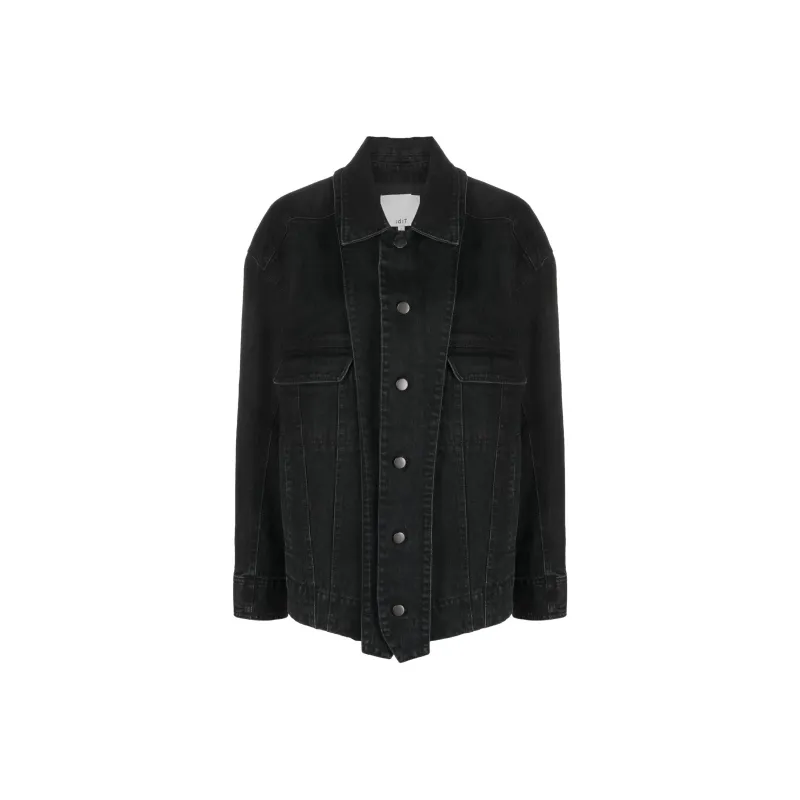 TIBI Jackets Coats Women's Obsidian Black Color-0