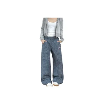 NEVER RULE Casual Pants Unisex Deep Sea Blue