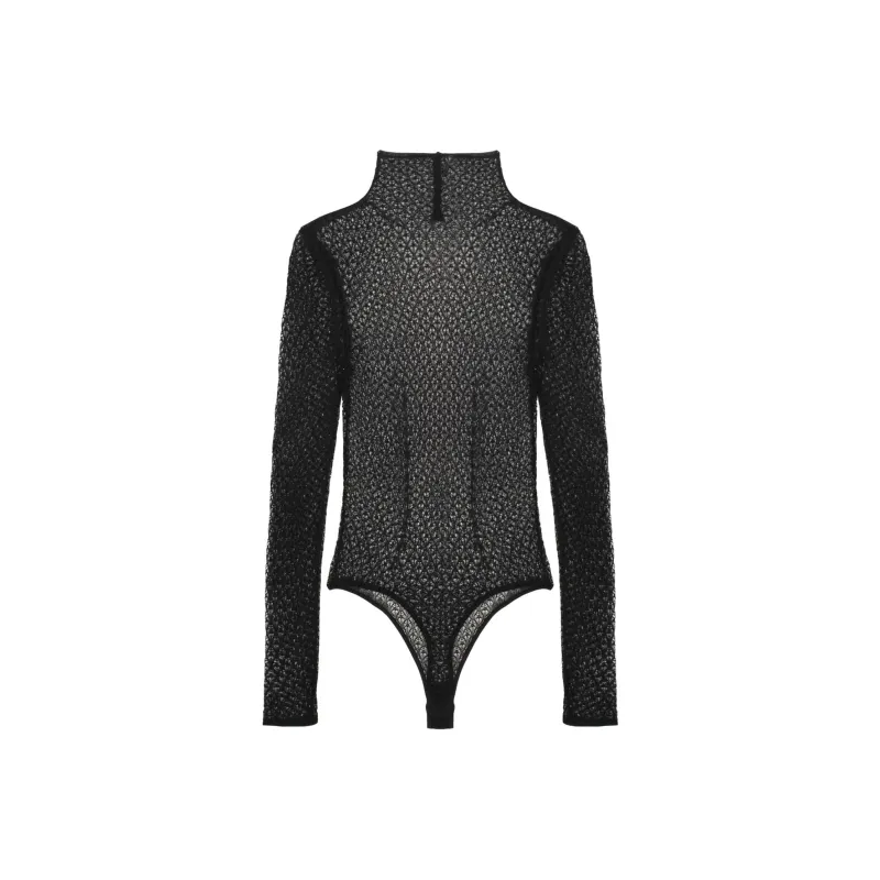 KHAITE Fena Bodysuit 'Black'-0