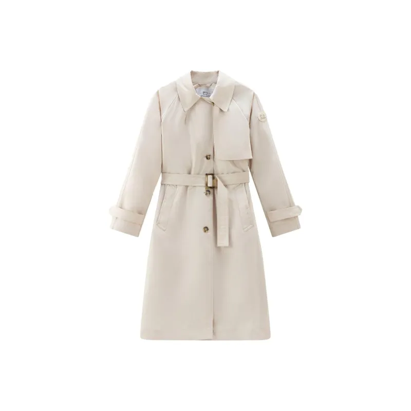 WOOLRICH Single breasted Belted Trench Coat-0