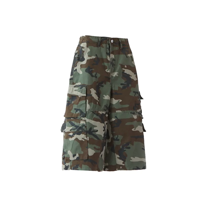 CHARLIE GOLF Denim Shorts Unisex Camouflage-2