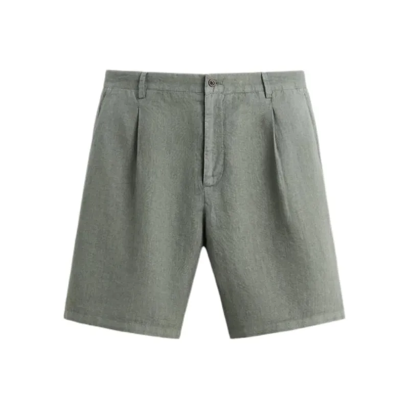ZARA Casual Shorts Men Green-0