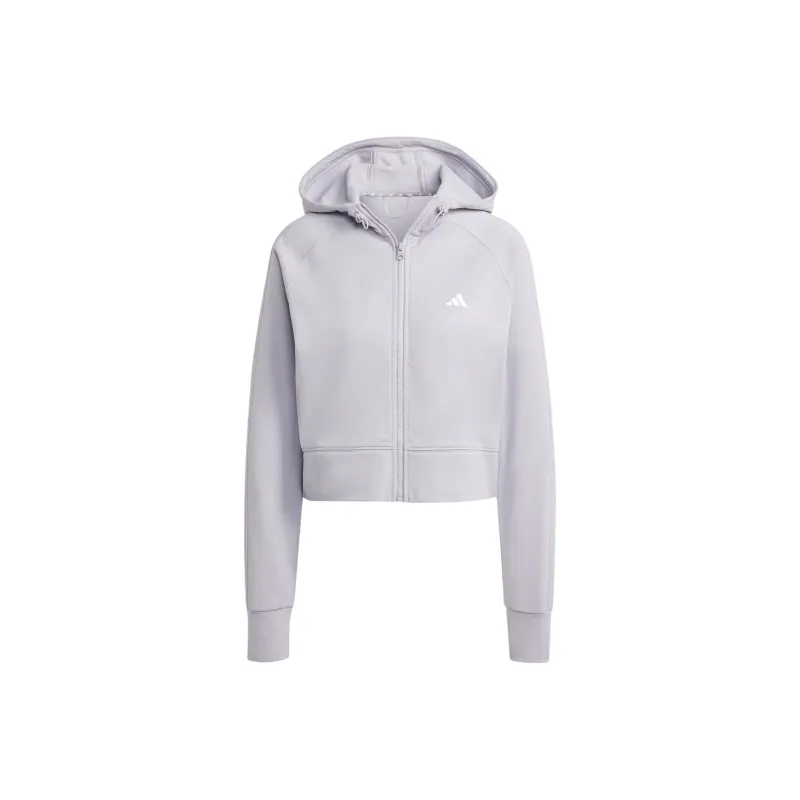 Adidas Free Shipping With AdiClub Aeroready Game And Go Full Zip Hooded Fleece Jacket-0
