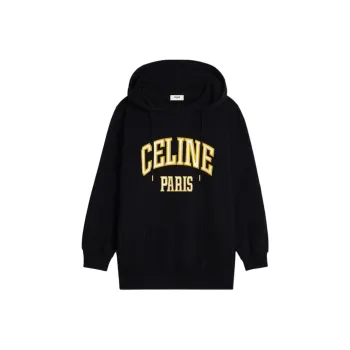 CELINE Oversized Hoodie In Cotton Fleece