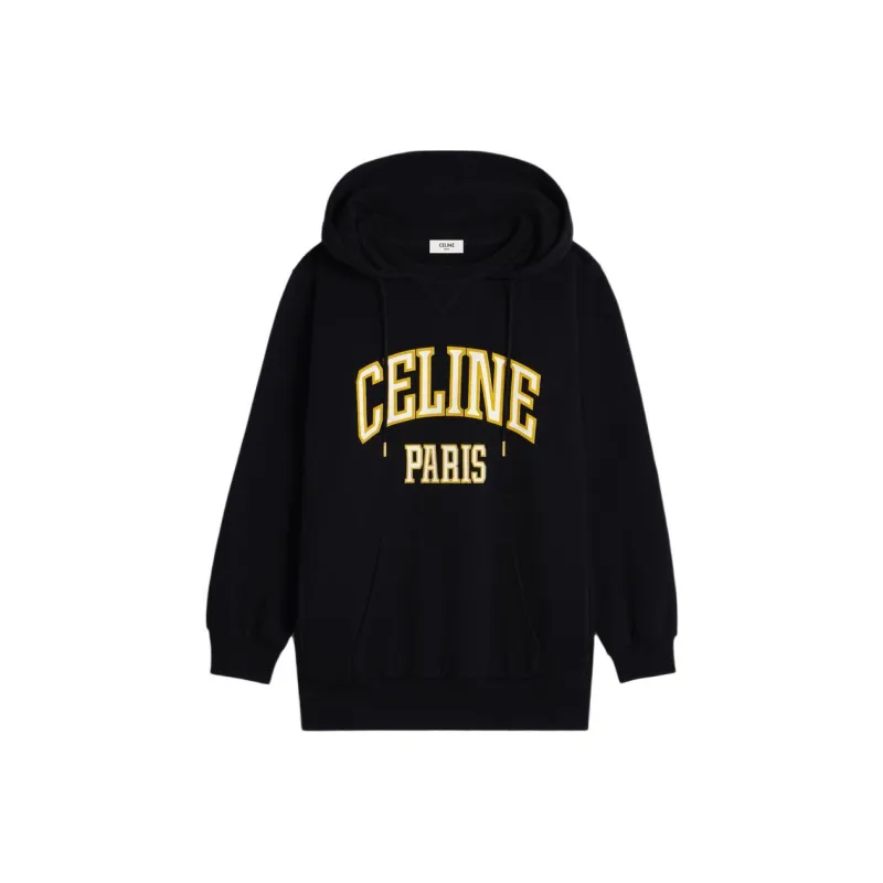 CELINE Oversized Hoodie In Cotton Fleece-0
