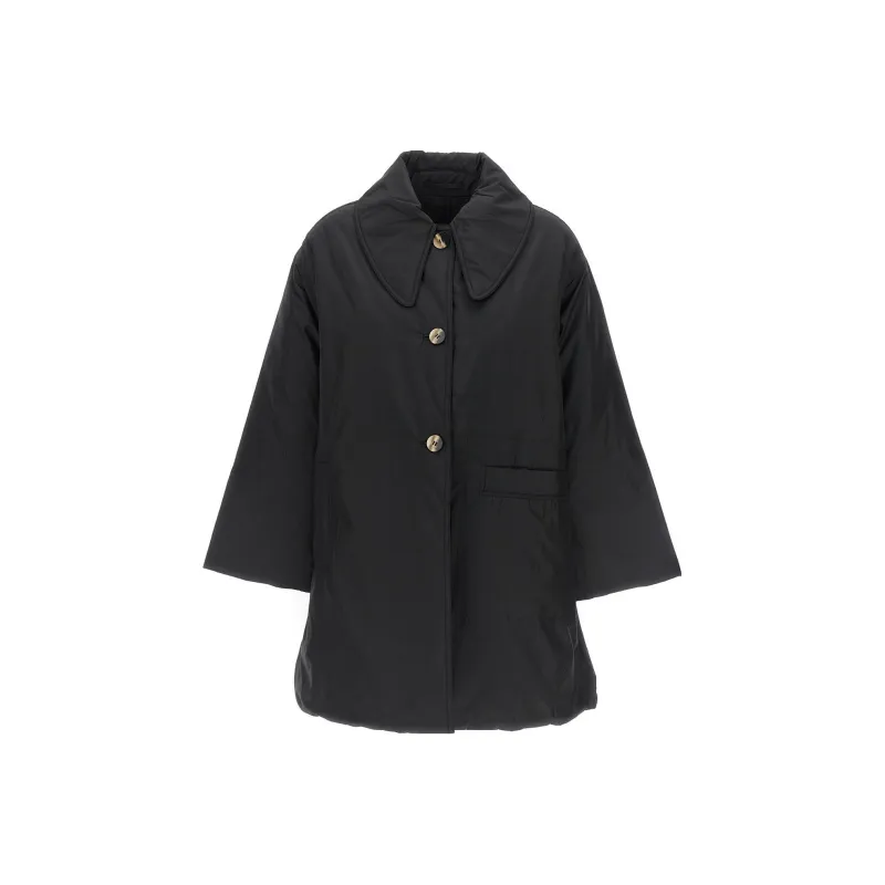 GANNI Long Sleeved Quilted Jacket-0