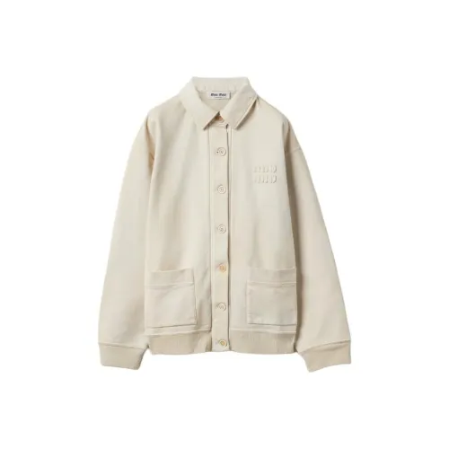 MIU MIU Jackets Coats Women's Chalk White