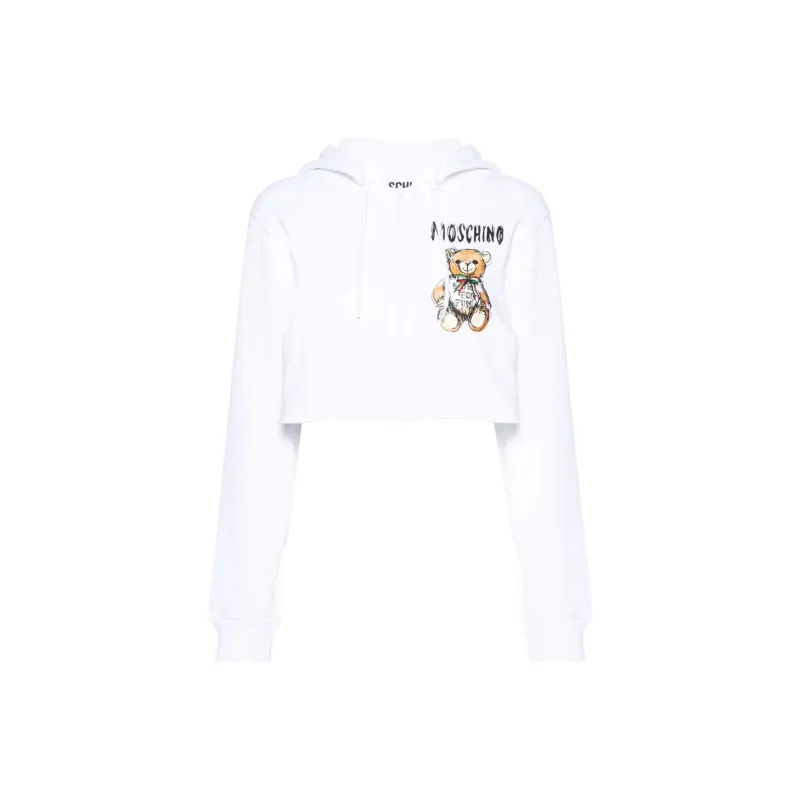 MOSCHINO Teddy Bear print Zip Hoodie-0