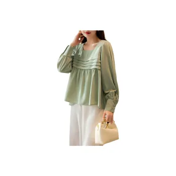 【dme】 Shirt Women's Light Pea Green