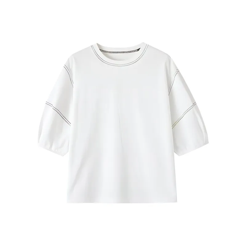 LUYOUYE Lantern Sleeve T Shirt Women's-0