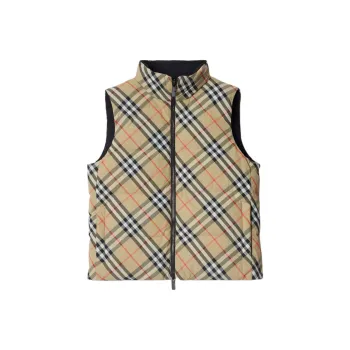 Burberry Checked Reversible Down Vest