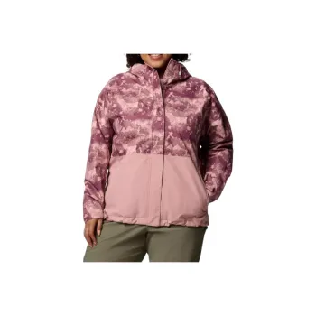 Columbia Hikebound Printed Jacket - Plus Size Jacket Women's Leather Eraser Pink