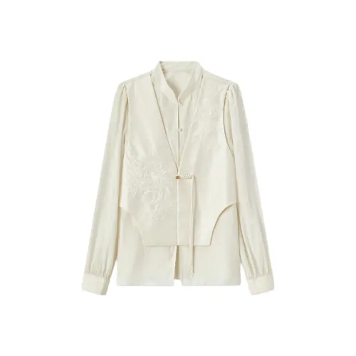 EICHITOO Shirts Women's Ecru