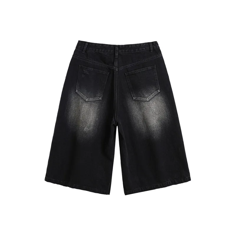 KEIRANDUN Denim Shorts Unisex-5