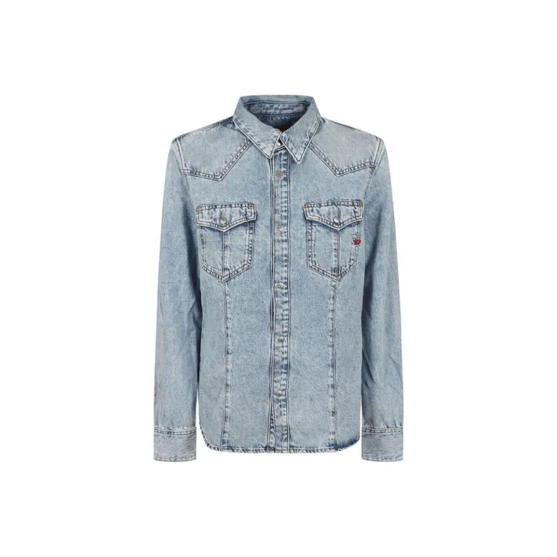 DIESEL Long Sleeved Denim Shirt-0