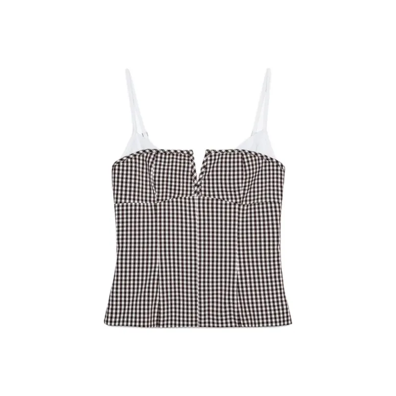 ZARA Camisole Women's Brown/White-0