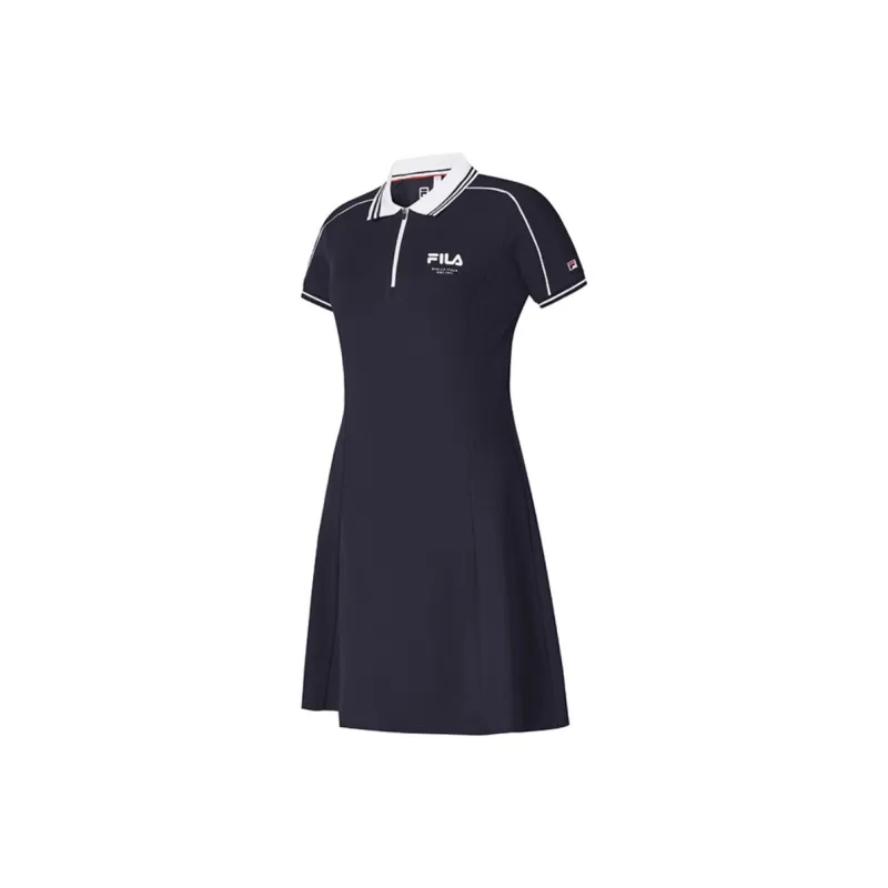 FILA Short Sleeved Dress Women's RD Royal Blue-2