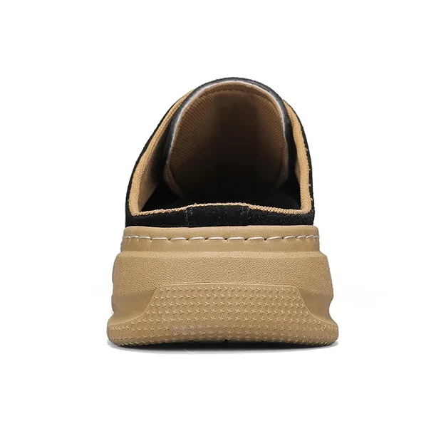 ENRICO COVERI Rubber Sole Quiet, Odor Resistant, Slip Resistant Closed Toe Slippers Men's-3