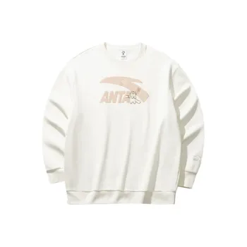 Anta Sports Life Collection Sweatshirt Women's Ivory White