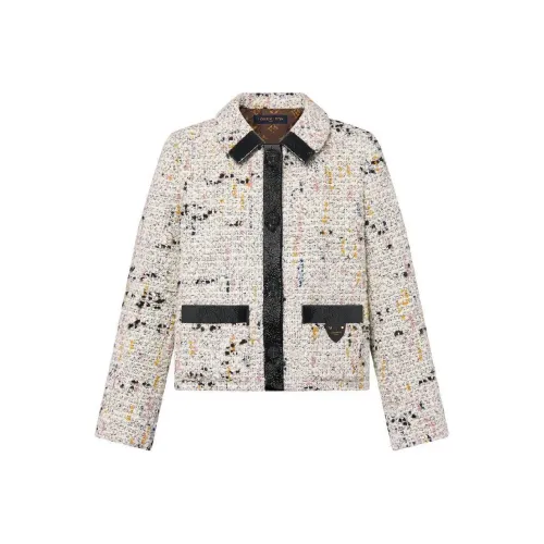 LOUIS VUITTON Bouclette Tweed Boxy Jacket