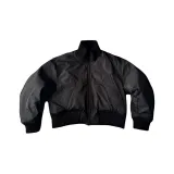 Black Cropped Puffer Jacket (Runs Small, Suggestion: Size Up)