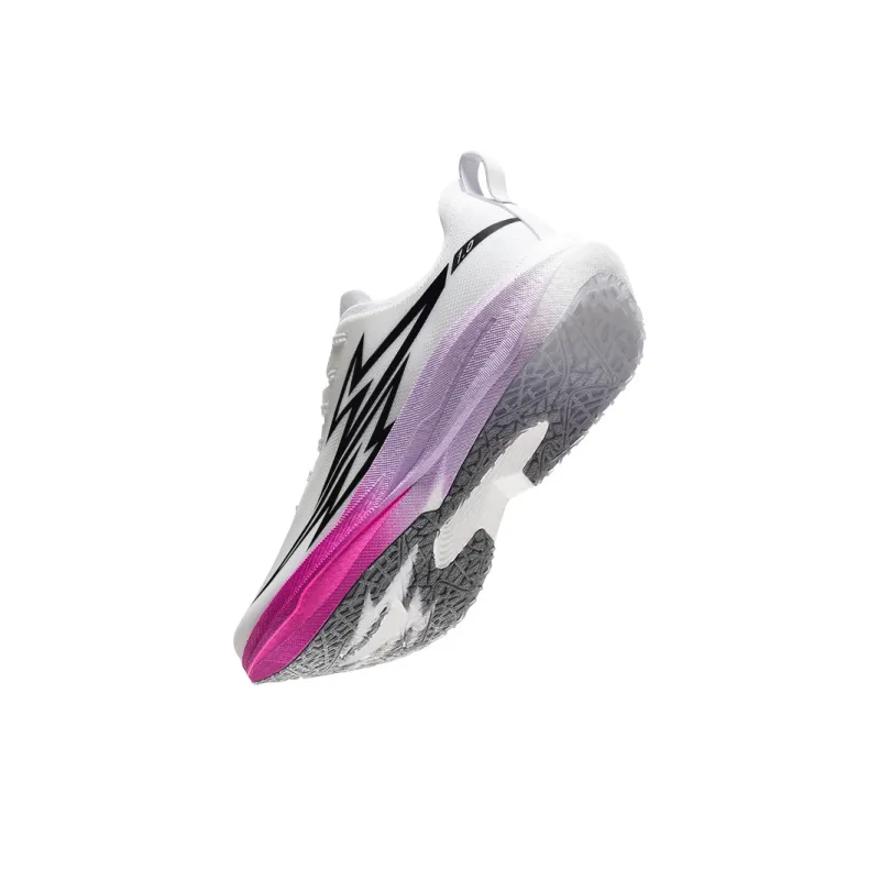 Dynamic Power Running Shoes Unisex Low Top White Purple-4