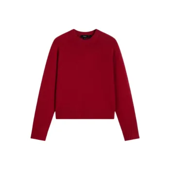 THEORY New Year Cashmere Sweater Women's Starburst Red