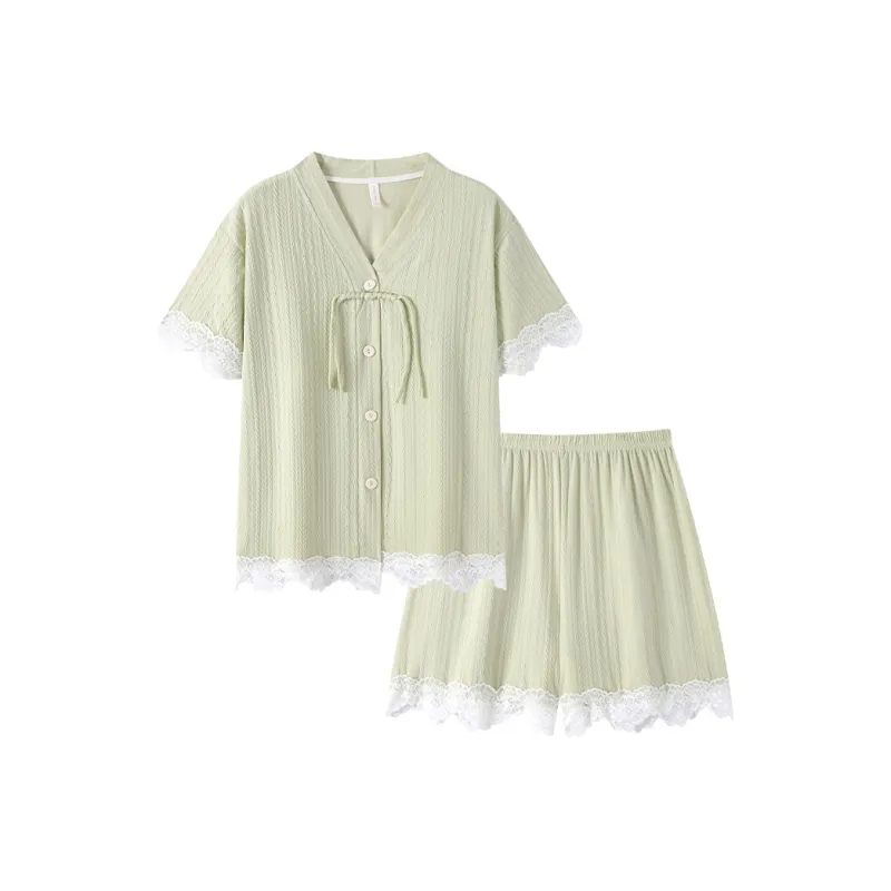Maultiay Pajama Set Women's Green-0