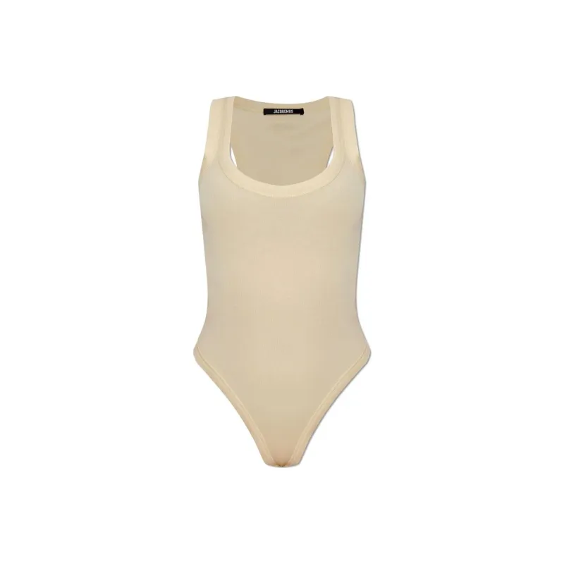 Jacquemus Ribbed Sleeveless Bodysuit-0