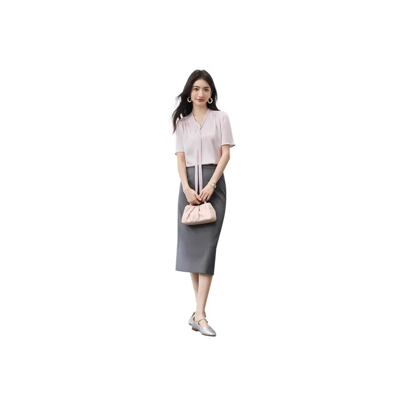 SENTUBILA Chiffon Shirt Women's-12