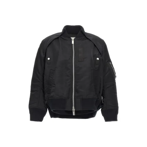 Sacai Zip Up Twill Blouson Jacket