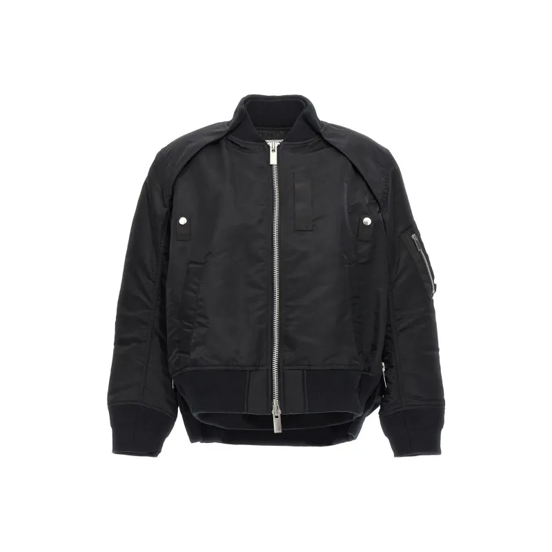 Sacai Zip Up Twill Blouson Jacket-0