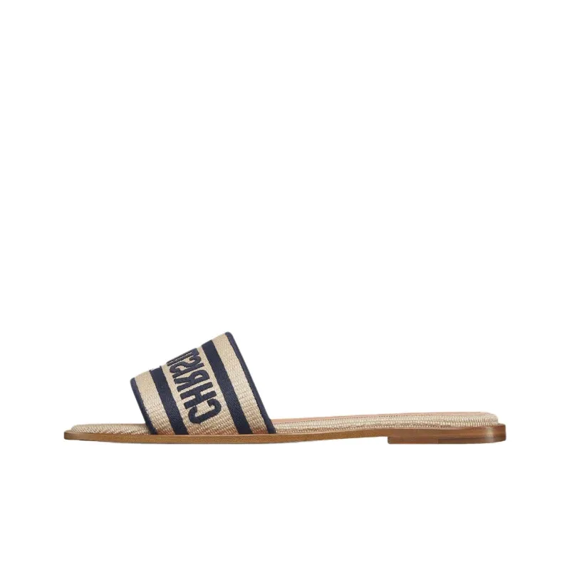 DIOR Dway Slide Slippers Women's Beige-0