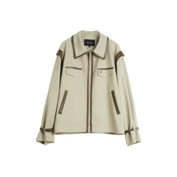 ELLE Jackets & Coats Women's Khaki Green