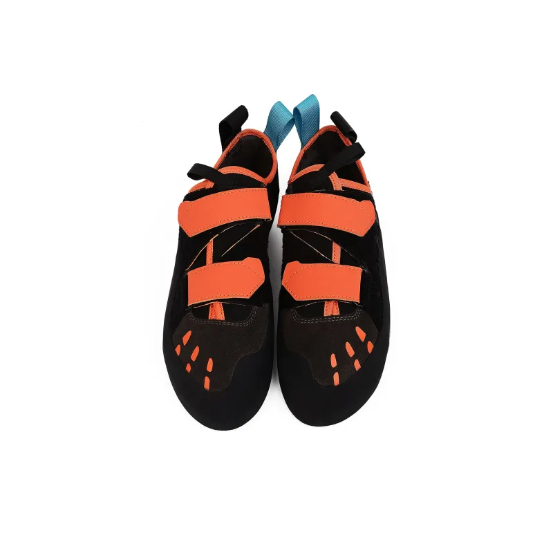 Land Axe Abrasion Resistant Slip Resistant Low Top Rock Climbing Shoes Unisex Orange-5