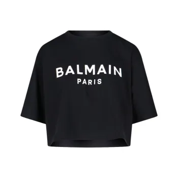 BALMAIN Logo T Shirt 'Black'