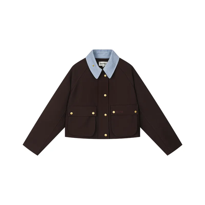 UOOYAA Jackets & Coats Women's Burgundy-0