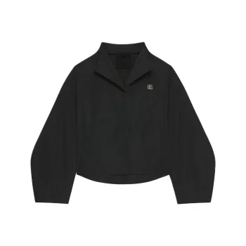 Givenchy Logo Plaque Collared Sweater