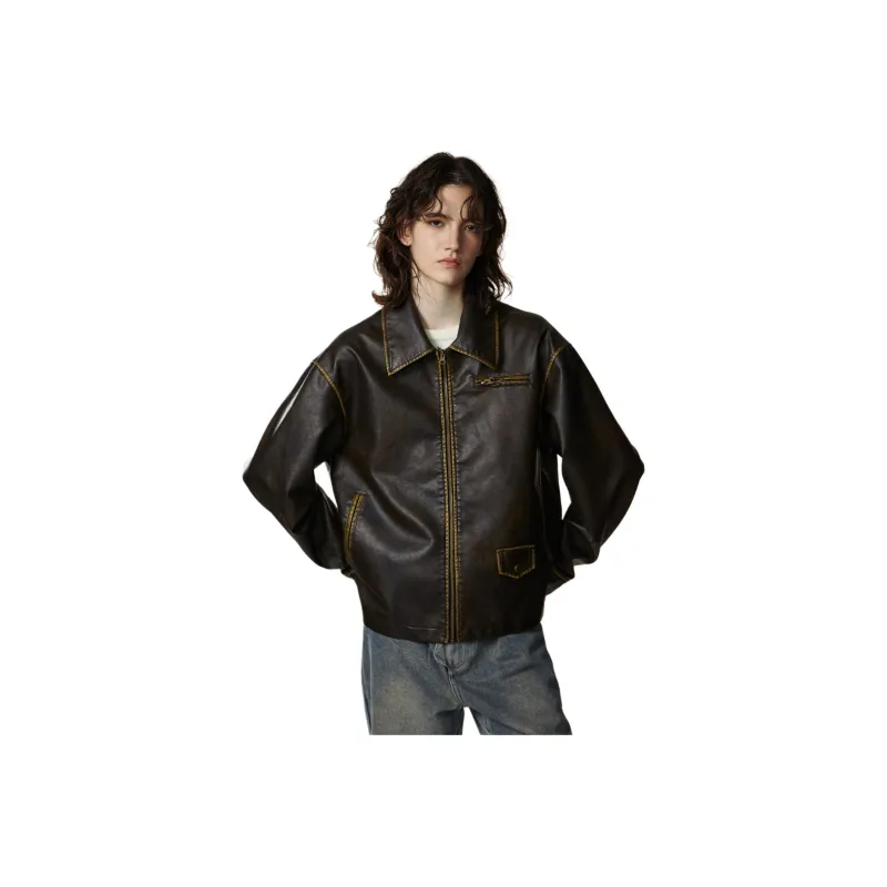 KIKAT Jackets Coats Unisex Brown-0