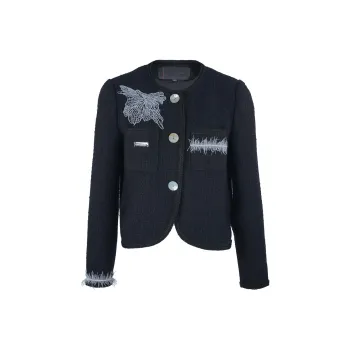 CHICCO MAO Jackets Coats Women's Black