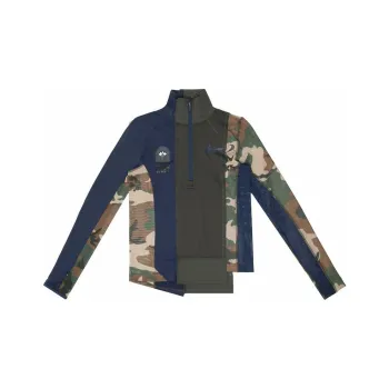 Nike X Sacai Women's Half Zip Running Jacket Sequoia/Obsidian