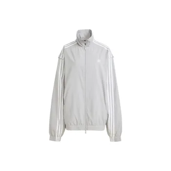 Adidas Originals Woven Firebird ADILENIUM ZIP-OFF TRACK TOP Jackets Coats Women's Light Gray