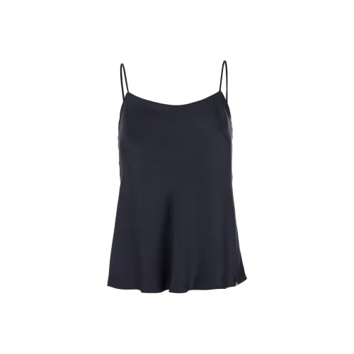 HERNO Spaghetti Straps Satin Tank Top