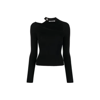 JONATHAN SIMKHAI Cut out Detail Knitted Top