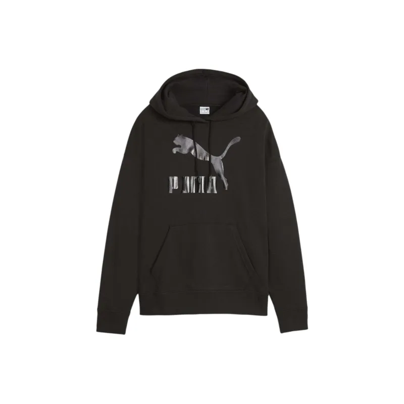 PUMA Classics Shiny Logo Women's Hoodie-0