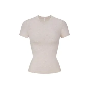 SKIMS Regular T Shirt Women's HEATHER OATMEAL/Heather Oatmeal
