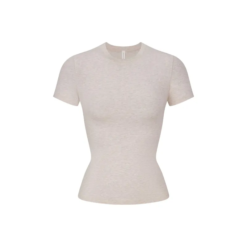 SKIMS Regular T Shirt Women's HEATHER OATMEAL/Heather Oatmeal-0